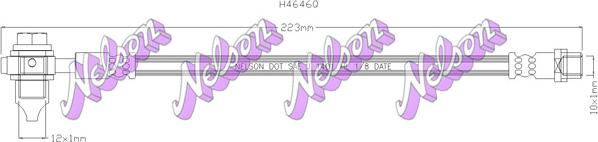 Kawe H4646Q - Тормозной шланг abcparts.ee