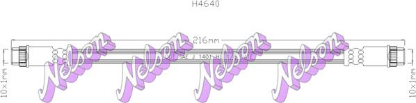 Kawe H4640 - Тормозной шланг abcparts.ee