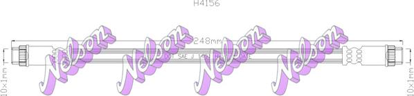 Kawe H4156 - Тормозной шланг abcparts.ee