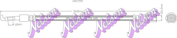Kawe H4799 - Тормозной шланг abcparts.ee