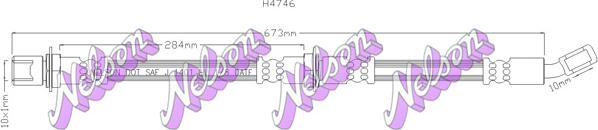Kawe H4746 - Тормозной шланг abcparts.ee