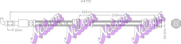 Kawe H4715 - Тормозной шланг abcparts.ee
