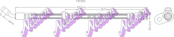 Kawe H5902 - Тормозной шланг abcparts.ee