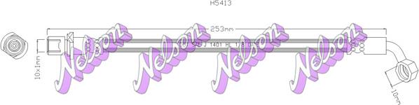 Kawe H5413 - Тормозной шланг abcparts.ee