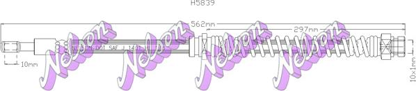 Kawe H5839 - Тормозной шланг abcparts.ee