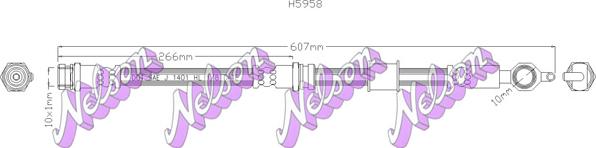 Kawe H5758 - Тормозной шланг abcparts.ee