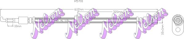 Kawe H5701 - Тормозной шланг abcparts.ee