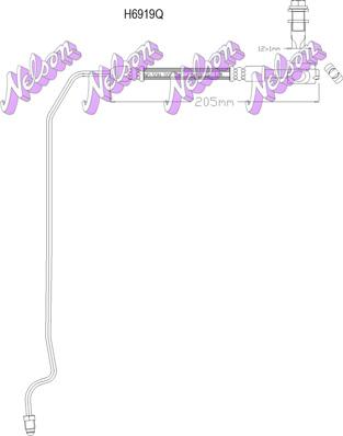 Kawe H6919Q - Тормозной шланг abcparts.ee