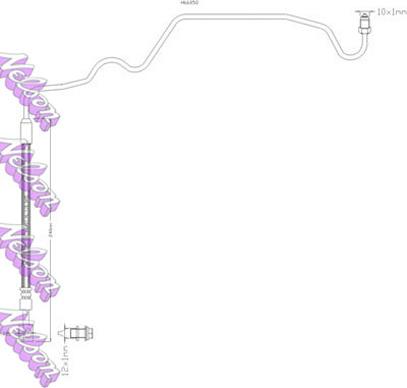 Kawe H6685Q - Тормозной шланг abcparts.ee