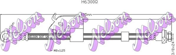 Kawe H6300Q - Тормозной шланг abcparts.ee