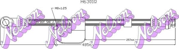 Kawe H6301Q - Тормозной шланг abcparts.ee