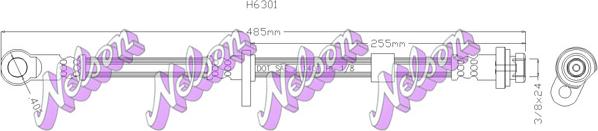 Kawe H6301 - Тормозной шланг abcparts.ee