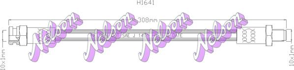 Kawe H1641 - Тормозной шланг abcparts.ee