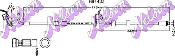 Kawe H8441Q - Тормозной шланг abcparts.ee