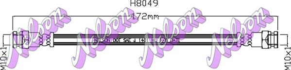 Kawe H8049 - Тормозной шланг abcparts.ee