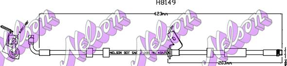 Kawe H8149 - Тормозной шланг abcparts.ee