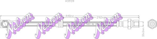 Kawe H3939 - Тормозной шланг abcparts.ee