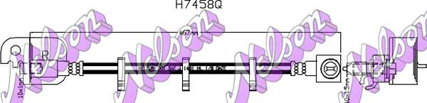 Kawe H7458Q - Тормозной шланг abcparts.ee