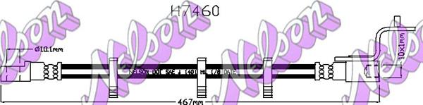 Kawe H7460 - Тормозной шланг abcparts.ee