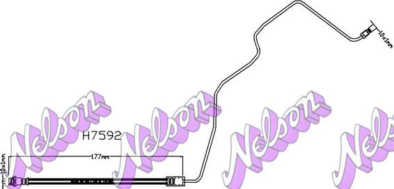 Kawe H7592 - Тормозной шланг abcparts.ee
