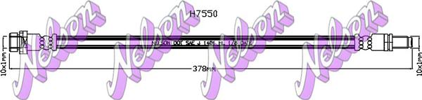 Kawe H7550 - Тормозной шланг abcparts.ee