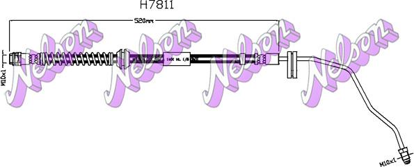 Kawe H7811 - Тормозной шланг abcparts.ee