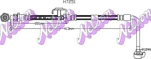 Kawe H7251 - Тормозной шланг abcparts.ee