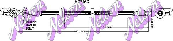 Kawe H7216Q - Тормозной шланг abcparts.ee