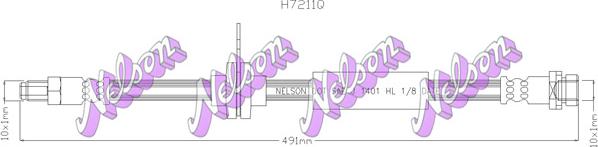 Kawe H7211Q - Тормозной шланг abcparts.ee