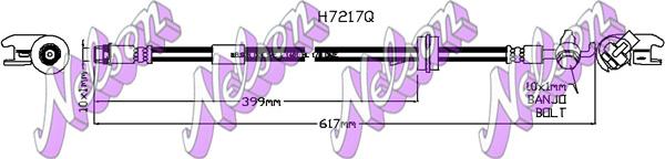 Kawe H7217Q - Тормозной шланг abcparts.ee