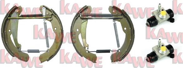 Kawe OEK419 - Комплект тормозных колодок, барабанные abcparts.ee