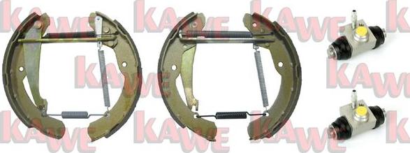 Kawe OEK612 - Комплект тормозных колодок, барабанные abcparts.ee