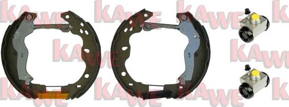 Kawe OEK620 - Комплект тормозных колодок, барабанные abcparts.ee