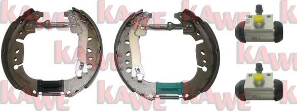 Kawe OEK843 - Комплект тормозных колодок, барабанные abcparts.ee