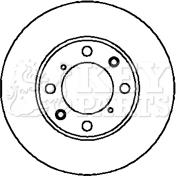 Key Parts KBD4093 - Тормозной диск abcparts.ee