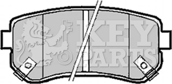 Key Parts KBP1924 - Тормозные колодки, дисковые, комплект abcparts.ee