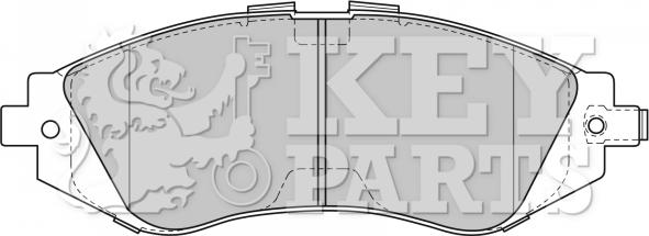 Key Parts KBP1881 - Тормозные колодки, дисковые, комплект abcparts.ee