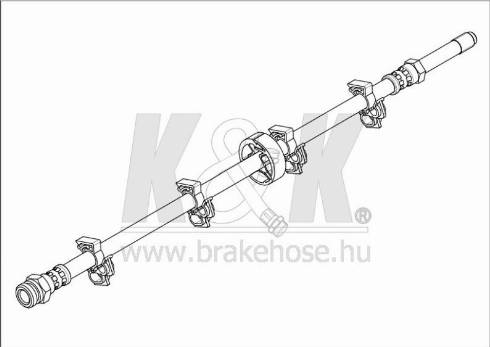 KK95KFT FT1499 - Тормозной шланг abcparts.ee