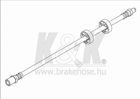 KK95KFT FT1487 - Тормозной шланг abcparts.ee