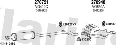 Klarius 960655E - Система выпуска ОГ abcparts.ee