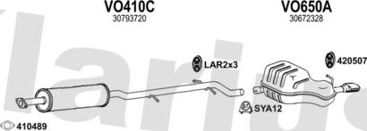 Klarius 960655U - Система выпуска ОГ abcparts.ee
