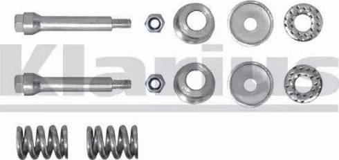 Klarius 401154 - Монтажный комплект, труба выхлопного газа abcparts.ee