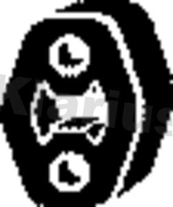 Klarius 420546 - Кронштейн, втулка, система выпуска ОГ abcparts.ee