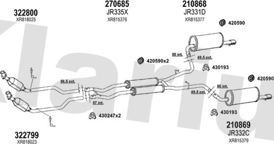 Klarius 080213E - Система выпуска ОГ abcparts.ee