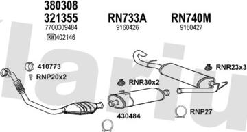 Klarius 391151U - Система выпуска ОГ abcparts.ee