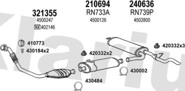 Klarius 391252E - Система выпуска ОГ abcparts.ee