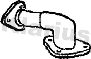 Klarius 301333 - Труба выхлопного газа abcparts.ee