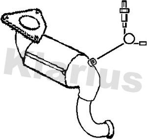 Klarius 322791 - Катализатор abcparts.ee