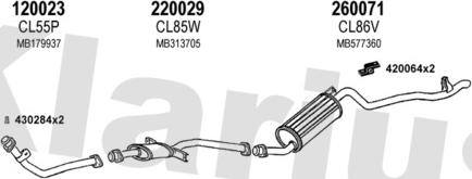 Klarius 210057E - Система выпуска ОГ abcparts.ee