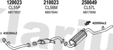 Klarius 210034E - Система выпуска ОГ abcparts.ee